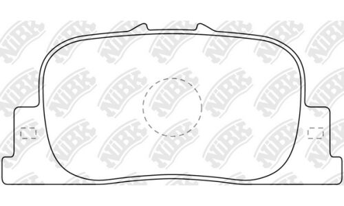 Колодки тормозные дисковые NiBK, комплект на ось (4 шт), арт. PN1431