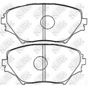 Колодки тормозные дисковые NiBK, комплект на ось (4 шт), арт. PN1447