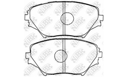 Колодки тормозные дисковые NiBK, комплект на ось (4 шт), арт. PN1447