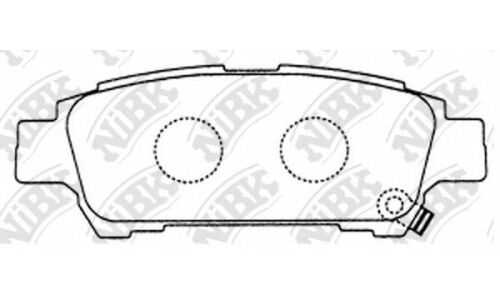Колодки тормозные дисковые NiBK, комплект на ось (4 шт), арт. PN1449