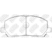 Колодки тормозные дисковые NiBK, комплект на ось (4 шт), арт. PN1457