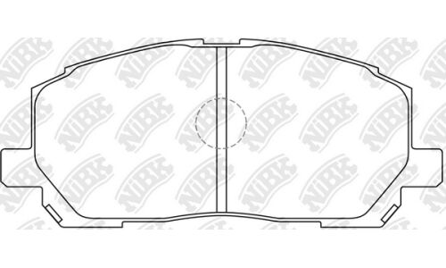 Колодки тормозные дисковые NiBK, комплект на ось (4 шт), арт. PN1457