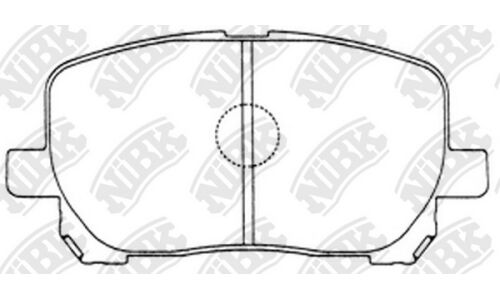 Колодки тормозные дисковые NiBK, комплект на ось (4 шт), арт. PN1470