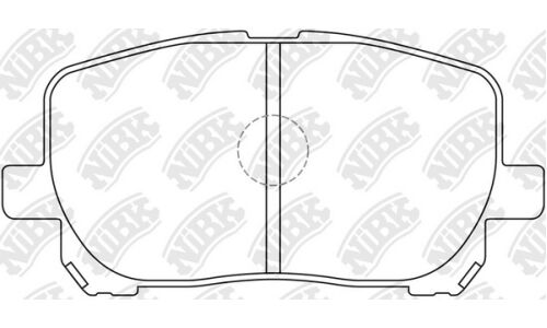 Колодки тормозные дисковые NiBK, комплект на ось (4 шт), арт. PN1470