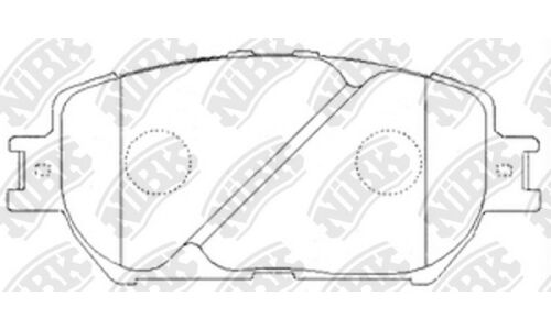 Колодки тормозные дисковые NiBK, комплект на ось (4 шт), арт. PN1479