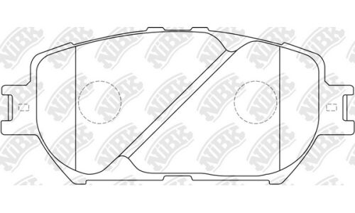 Колодки тормозные дисковые NiBK, комплект на ось (4 шт), арт. PN1479