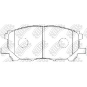 Колодки тормозные дисковые NiBK, комплект на ось (4 шт), арт. PN1497