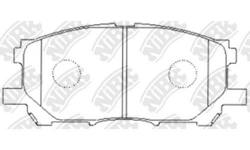 Колодки тормозные дисковые NiBK, комплект на ось (4 шт), арт. PN1497