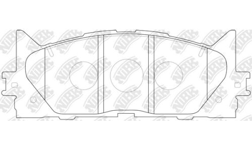 Колодки тормозные дисковые NiBK, комплект на ось (4 шт), арт. PN1521