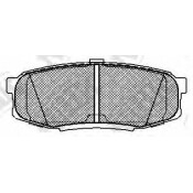 Колодки тормозные дисковые NiBK, комплект на ось (4 шт), арт. PN1542
