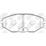 Колодки тормозные дисковые NiBK, комплект на ось (4 шт), арт. PN2261