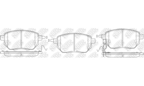 Колодки тормозные дисковые NiBK, комплект на ось (4 шт), арт. PN2901