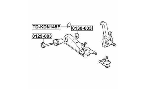 Болт регулировочный (эксцентрик) Febest 0129-003, для Toyota (OEM 48190-26020, 48190-26010, 48190-26030)
