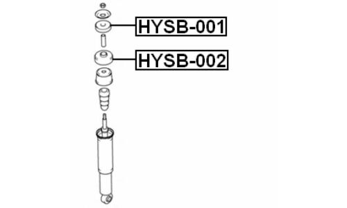 Втулка амортизатора Febest, арт. HYSB-002
