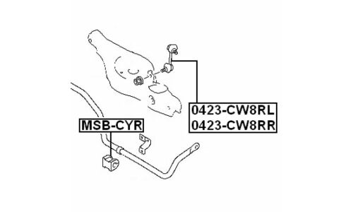 Втулка Febest, арт. MSB-CYR