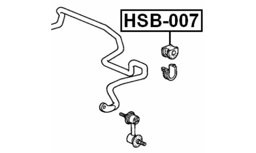 Втулка стабилизатора Febest, арт. HSB-007