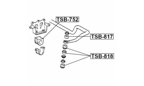 Втулка Febest, арт. TSB-752