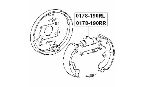 Рабочий тормозной цилиндр Febest, задний, правый, арт. 0178-190RR