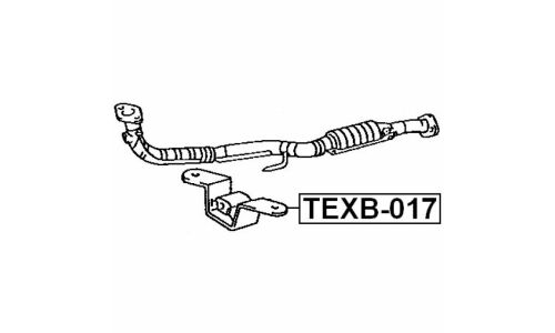 Крепление выхлопной трубы Febest, арт. TEXB-017