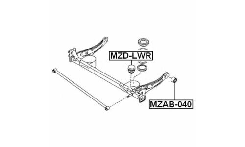 Отбойник амортизатора Febest, арт. MZD-LWR