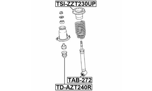 Отбойник амортизатора Febest, арт. TD-AZT240R
