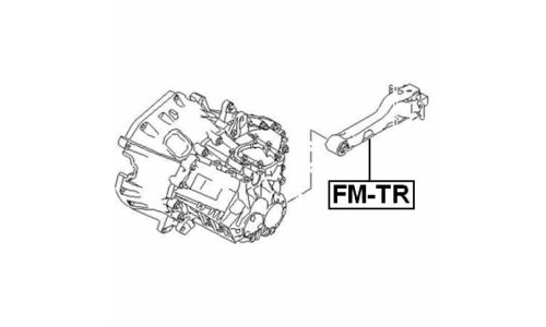 Подушка коробки скоростей | зад прав/лев Febest, арт. FM-TR