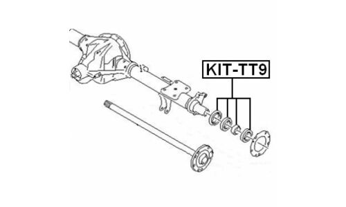 Подшипник задней полуоси комплект | зад прав/лев Febest, арт. KIT-TT9
