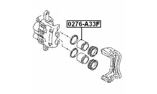 Поршень тормозного суппорта Febest, передний, арт. 0276-A33F