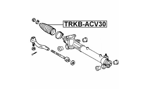Пыльник рулевой рейки Febest, арт. TRKB-ACV30