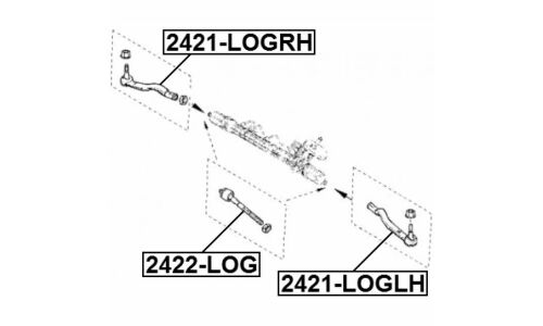 Тяга рулевая Febest, арт. 2422-LOG