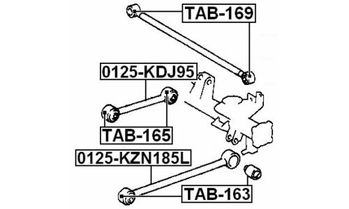 Тяга подвески Febest, арт. 0125-KDJ95