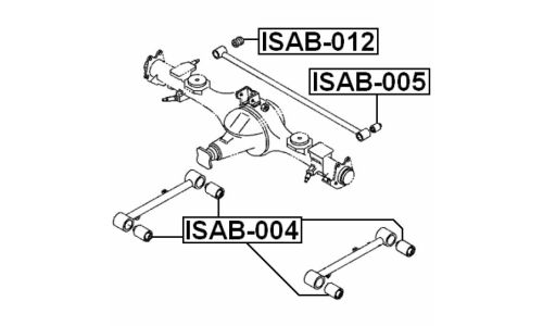 Сайлентблок Febest, арт. ISAB-004