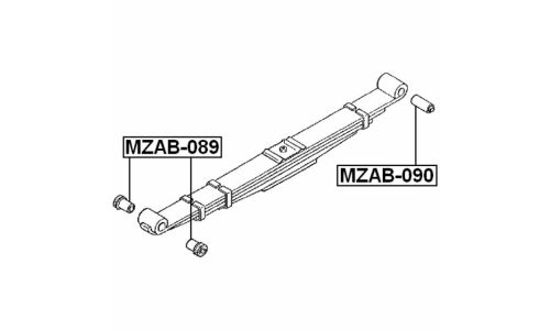 Сайлентблок Febest, арт. MZAB-089