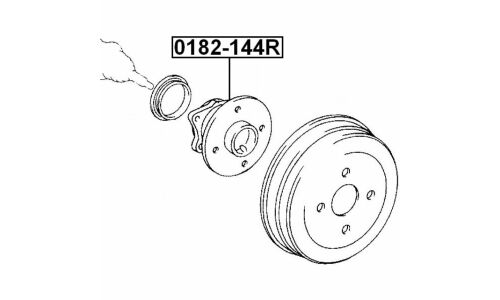 Ступица колеса Febest, арт. 0182-144R