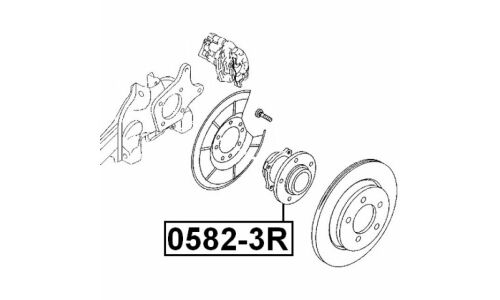 Ступица колеса Febest, арт. 0582-3R