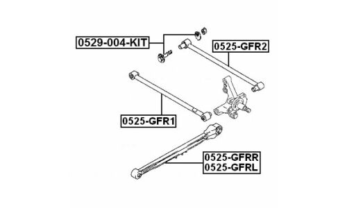Тяга подвески Febest, арт. 0525-GFR1