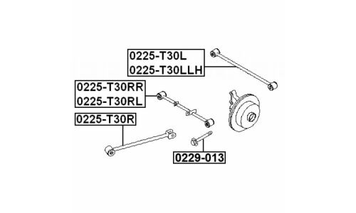 Тяга подвески Febest, арт. 0225-T30L
