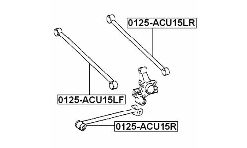Тяга подвески Febest, арт. 0125-ACU15R
