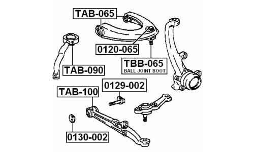 Шайба-эксцентрик Febest 0130-002, для Lexus/Toyota (OEM 48198-50011)