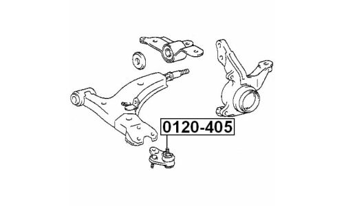 Опора шаровая Febest, арт. 0120-405