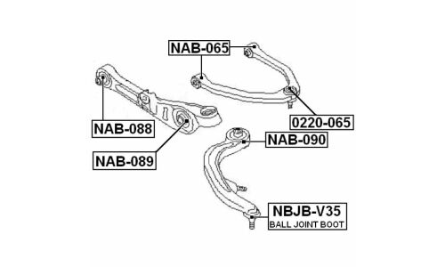 Опора шаровая Febest, арт. 0220-065