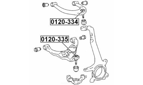 Опора шаровая Febest, передняя, нижняя, арт. 0120-335