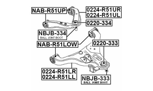 Опора шаровая Febest, арт. 0220-333