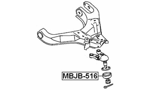 Пыльник шаровой опоры Febest, арт. MBJB-516