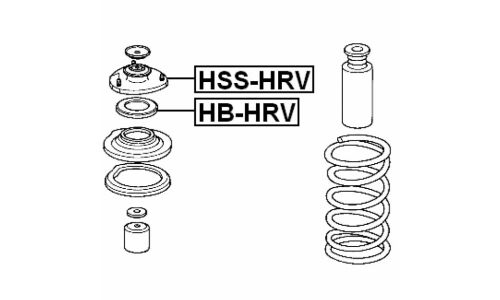 Опора амортизатора Febest, передняя, правая/левая, арт. HSS-HRV