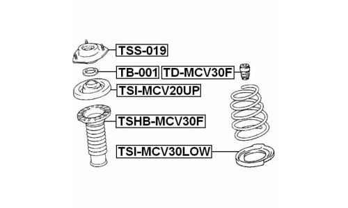 Опора стойки Febest, арт. TSS-019