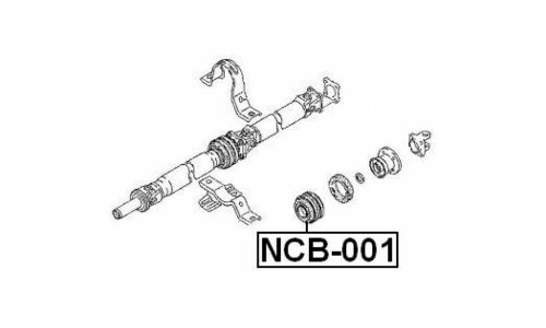 Подшипник карданного вала Febest, арт. NCB-001