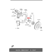 Подшипник ступицы колеса | перед Mazda, арт. BBM2-33-047