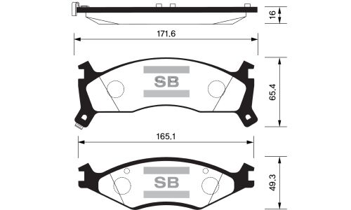 Колодки тормозные передние Sangsin, арт. SP1070