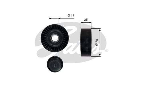 Ролик привода вспомогательного оборудования Gates DriveAlign обводной, арт. T36249